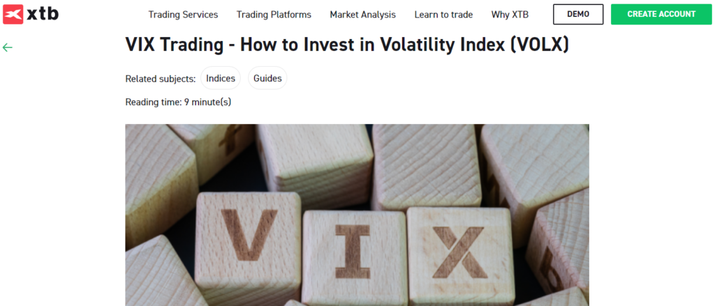 XTB volatility 75 index