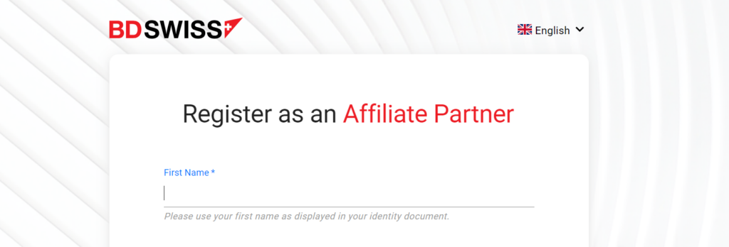 How to open an Affiliate Account Step 4