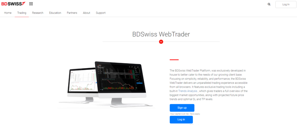 Trading Platforms - WebTrader