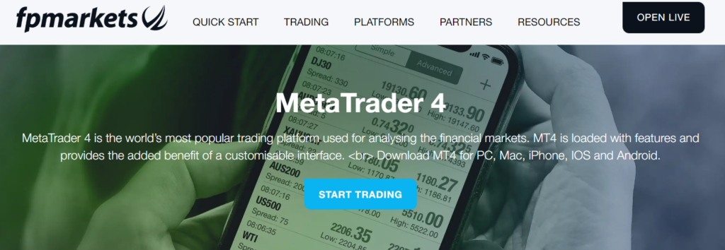 FP Markets - Metatrader 4 brokers